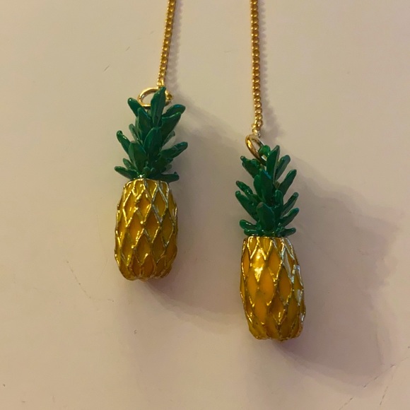 Cute Pineapple Earring Drops - Picture 3 of 3
